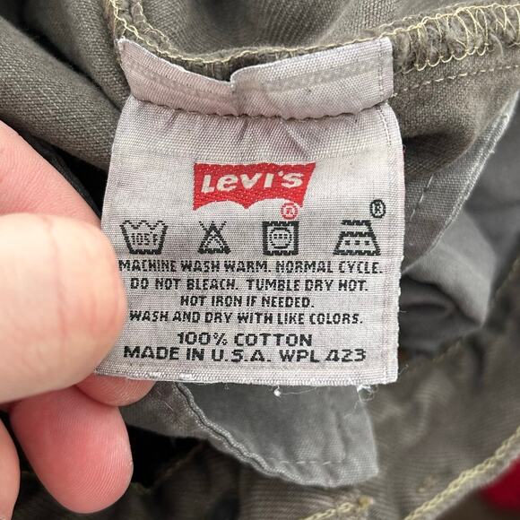 Vintage 90s Men's Levis 501 Button Fly Brown Denim Straight Leg Jeans (32x32.5) - Picture 8 of 10